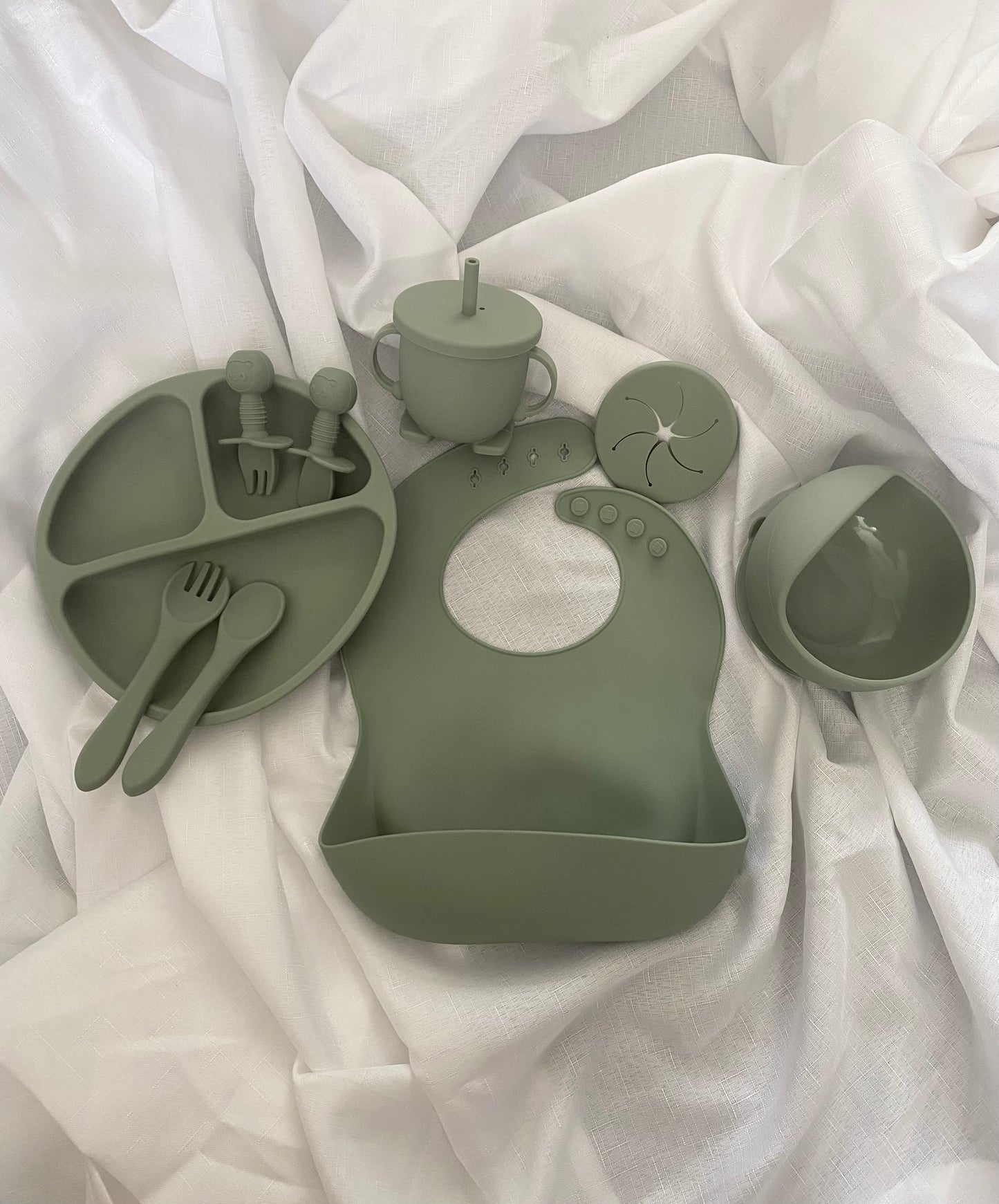 10 Piece Silicone Feeding Set – Available in 3 Colors!